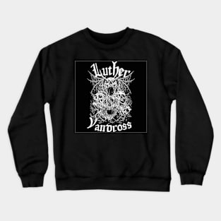 Luther Vandross Metal Skeleton Skull Illustration 80's R&B Soul Music Crewneck Sweatshirt